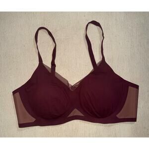 Honeylove women’s maroon liftwear crossover wireless bra